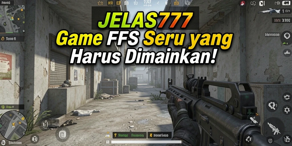 Tampilan menegangkan dari gameplay <strong>JELAS777</strong> dengan aksi FPS yang mendebarkan.