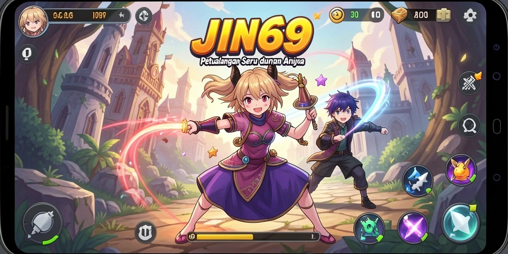 Screenshot JIN69 menampilkan aksi seru dalam dunia Anime.