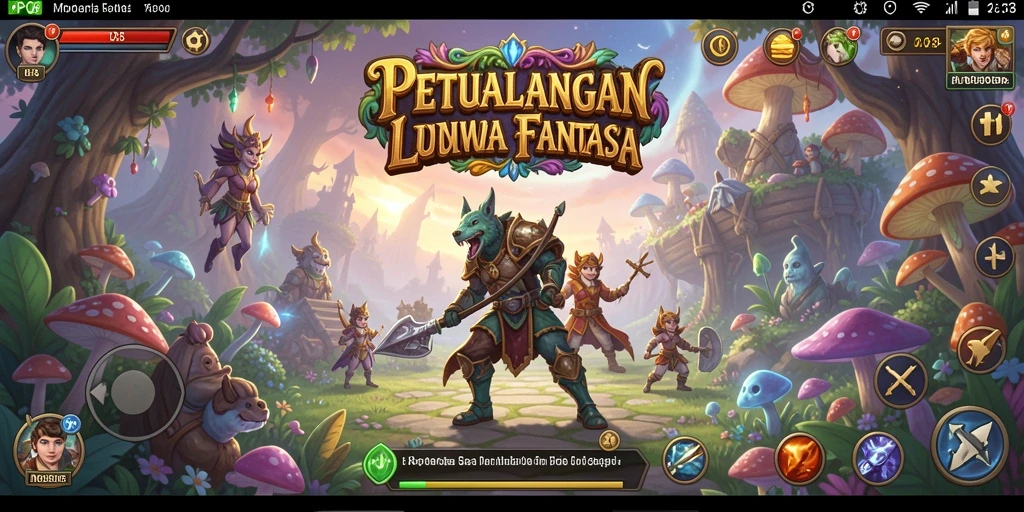 Screenshot MPO08 menampilkan aksi petualangan yang seru dan lingkungan yang memukau.