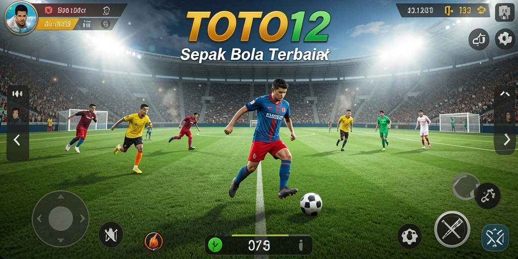 Tampilan gameplay TOTO12 yang seru dan mendebarkan di lapangan hijau.